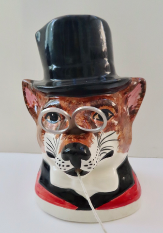 Babbacombe Pottery - Hunting Fox String holder - Red