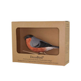 Wildlife Garden Decobird Carved Wooden Figure of a Bullfinch