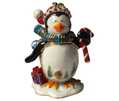 Craycombe Trinket Box Christmas Penguin