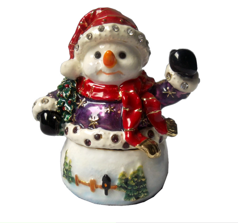 Craycombe Trinkets Snowman Trinket Box