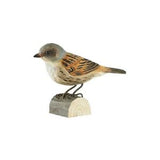 Wildlife Garden Decobird Carved Wooden Figure of a Dunnock