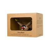 Wildlife Garden Decobird Carved Wooden Figure of a Goldfinch in Flight