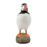 Carved Wooden Figure Of A Puffin From The Wildlife Garden Decobird Collection