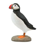 Carved Wooden Figure Of A Puffin From The Wildlife Garden Decobird Collection