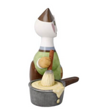 Rosina Wachtmeister Cat Figurine Cuoco Laborioso