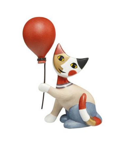 Rosina Wachtmeister Cat Figurine Pallone With Balloon