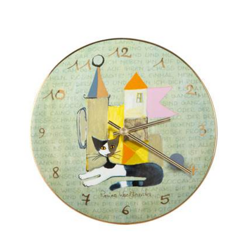 Rosina Wachtmeister Cat Wall Clock La Storia Di Serafino