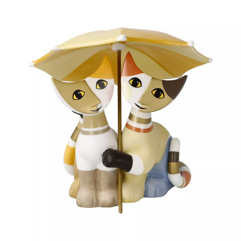 Rosina Wachtmeister Cats Figurine Amici Sotto L'ombrello