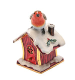 Robin In Snowy Nest Trinket Box By Juliana