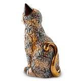 De Rosa Tortoiseshell Calico Sitting Cat Figurine