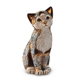 De Rosa Tortoiseshell Calico Sitting Cat Figurine