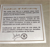 Blue Cat Sitting Figurine By De Rosa