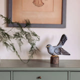 Carved Wooden Figure Of A Common Cuckoo By Wildlife Garden