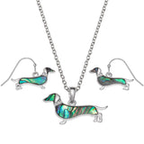 Dachshund Necklace And Earrings By Tide Fashion Jewellery