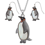 Emperor Penguin Necklace And Earrings By Tide Fashion Jewellery