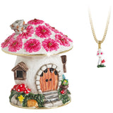 Fairy House Trinket Box With Necklace From The Arora Design Hidden Secrets Collection