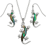 Gecko Necklace And Earrings By Tide Fashion Jewellery