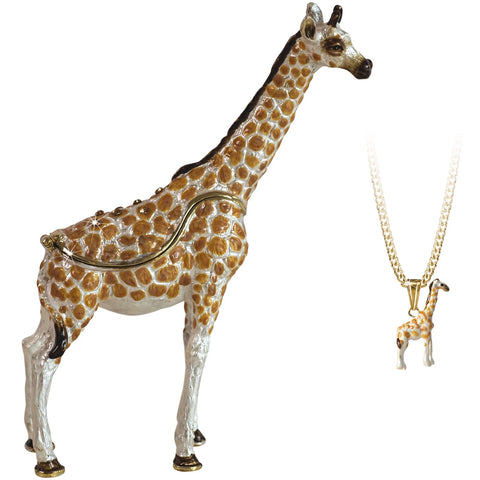 Giraffe Trinket Box With Necklace From The Arora Design Hidden Secrets Collection