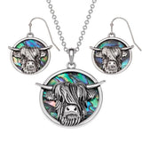 Highland Cattle Necklace And Earrings By Tide Fashion Jewellery