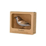 Carved Wooden House Sparrow By Wildlife Garden