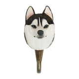 Hand Carved Wooden Husky With Hook By Wildlife Garden