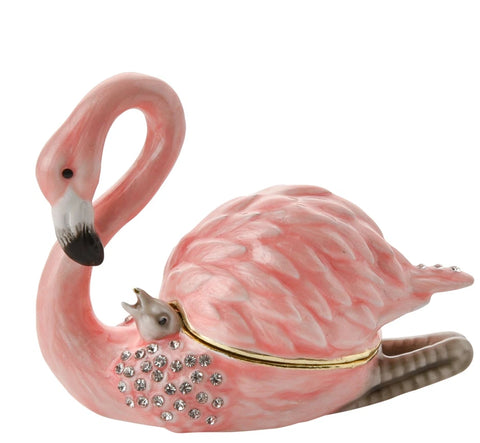 Flamingo And Chick Trinket Box From Juliana Treasured Trinkets