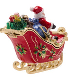 Santa On Sleigh Trinket Box From Juliana Treasured Trinkets