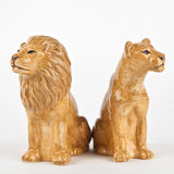 Quail Ceramics Lion Salt And Pepper Pots
