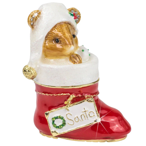 Mouse In Boot Trinket Box By Craycombe