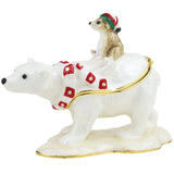 Polar Bear & Cub Trinket Box By Craycombe
