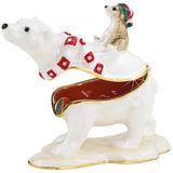Polar Bear & Cub Trinket Box By Craycombe