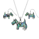 Scottie Dog Necklace And Earrings By Tide Fashion Jewellery