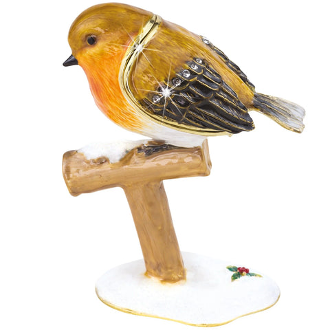 Robin On Spade Trinket Box By Craycombe