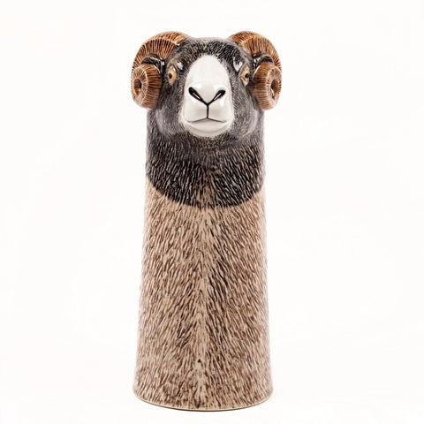 Swaledale Sheep Flower Vase By Quail Ceramics