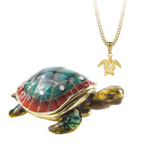 Turtle Trinket Box With Necklace From The Arora Design Hidden Secrets Collection