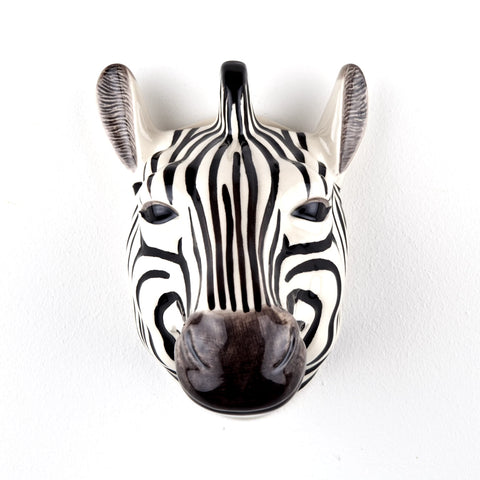 Quail Ceramics Large Wall Flower Vase Zebra