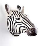 Quail Ceramics Large Wall Flower Vase Zebra