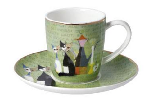 Rosina Wachtmeister Cat Cup And Saucer La Storia Di Serafino