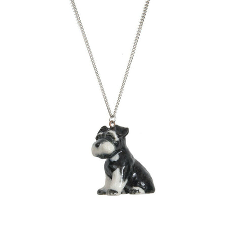 AND MARY Ceramic Schnauzer Pendant