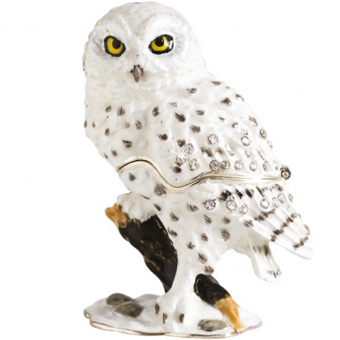 Craycombe Trinkets Snow Owl Trinket Box