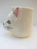 Babbacombe Pottery Drinking Mug with White Cat Face