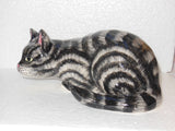 Babbacombe Pottery Grey Cat Crouching