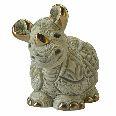 De Rosa Baby White Rhino Figurine