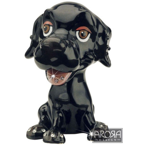 Little Paws Black Labrador Trinket Box