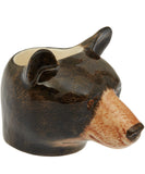 Quail Ceramics: Face Egg Cup: Brown/Black Bear