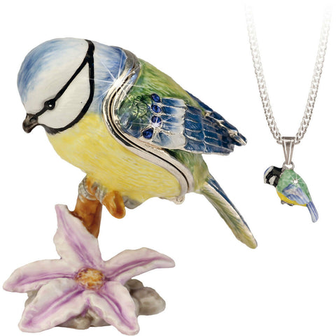 Hidden Secrets Blue Tit Trinket Box