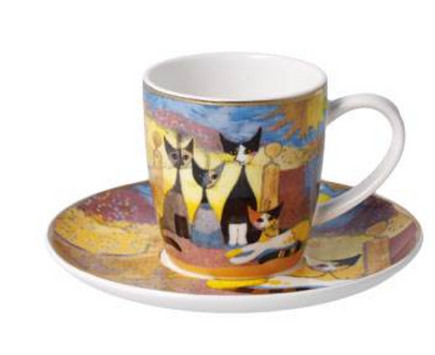 Rosina Wachtmeister Cat Cup And Saucer Macchia E Amici