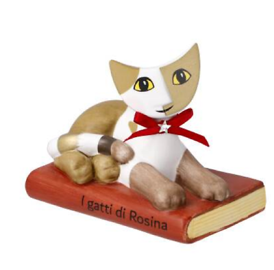 Rosina Wachtmeister Lettura - Cat on Book with Swarovski® Star