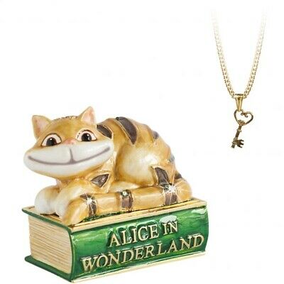 Hidden Treasures Alice In Wonderland Cheshire Cat Trinket Box