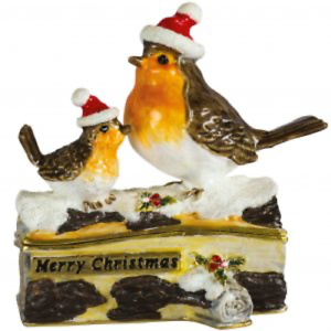 Craycombe Trinket Box - A Robin & Chick